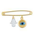 Dije Seguro Oro 14k Ojo Turco Y Mano De F&aacute;tima | Bizzarro