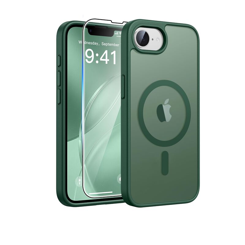 Funda Fntcase Para Iphone 17e/16e Verde Magsafe image number null