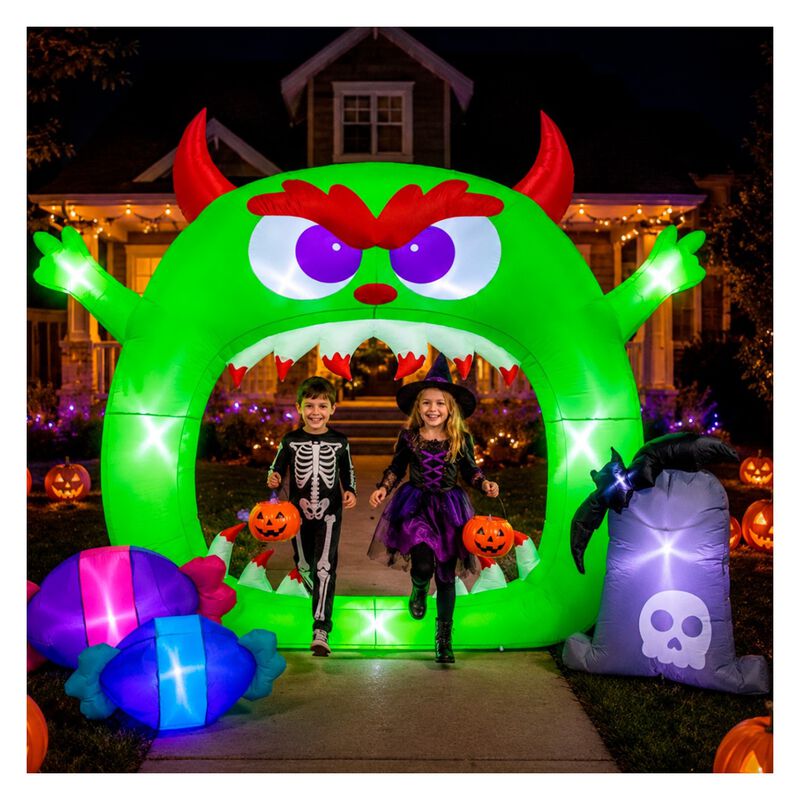 Inflable Halloween Arco Monstruo Boca Gigante 3... image number null