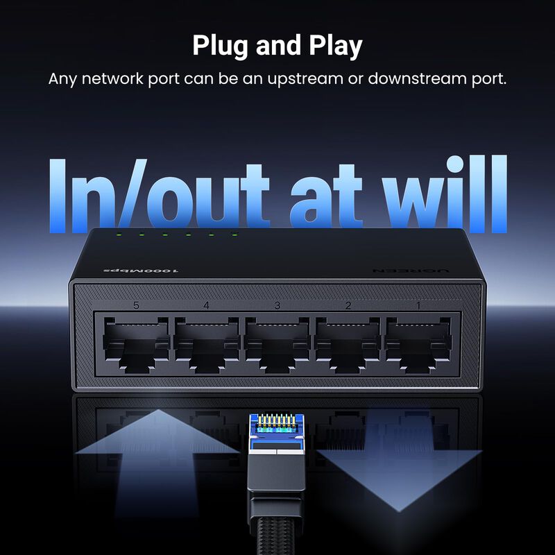 Conmutador Ethernet Ugreen De 5 Puertos Gigabit... image number null