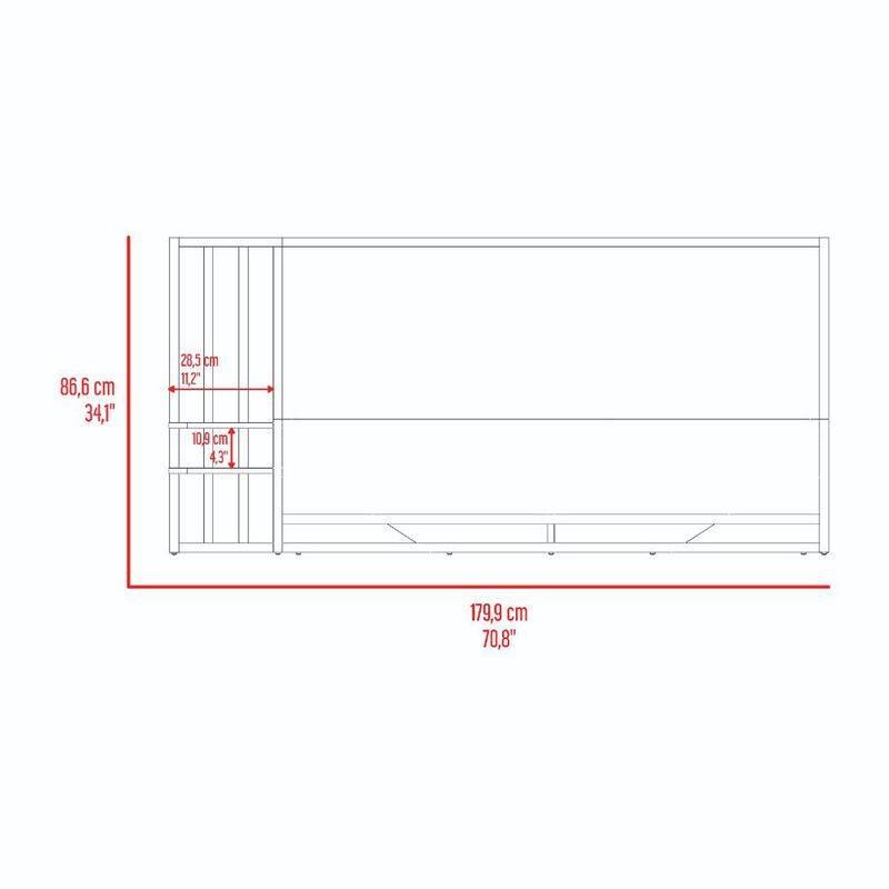 Cama Doble Vanez Fresno Europeo Con Espaldar Al... image number null