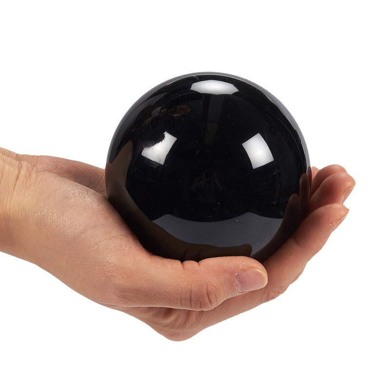Bola De Cristal Juvale De Obsidiana De 80 Mm Co... image number null