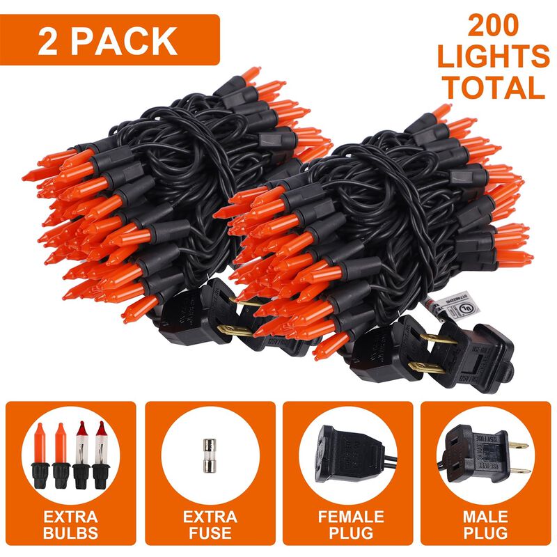 Luces De Cadena Watereem Pack De 2, 100 Bombill... image number null