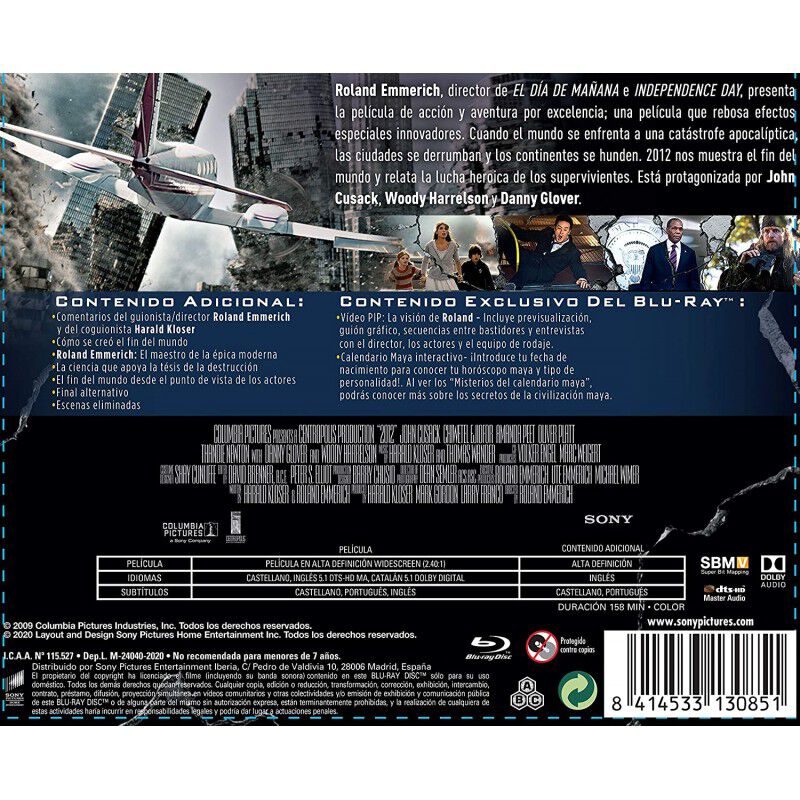 2012 - Edici&oacute;n Horizontal (bd) [blu-ray] image number null