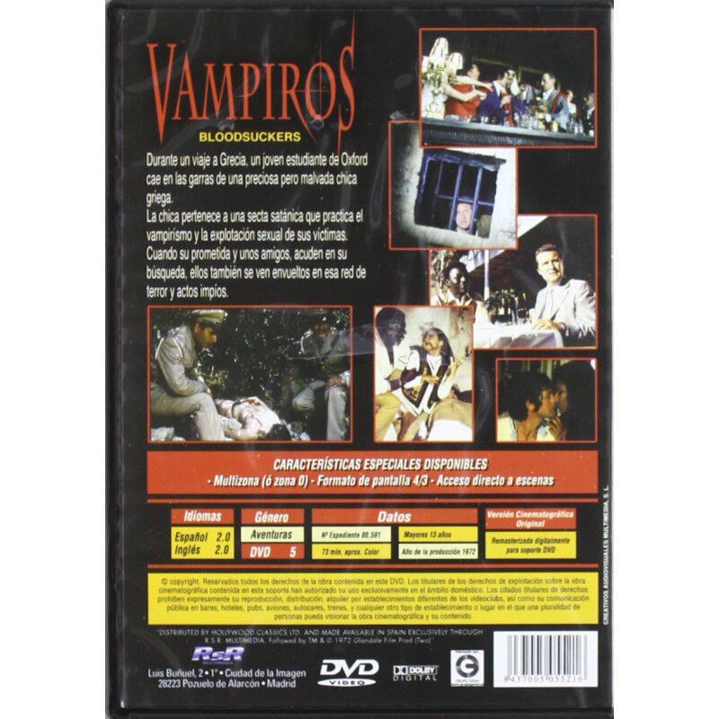 Vampiros [dvd] (1970) Incense For The Damned image number null