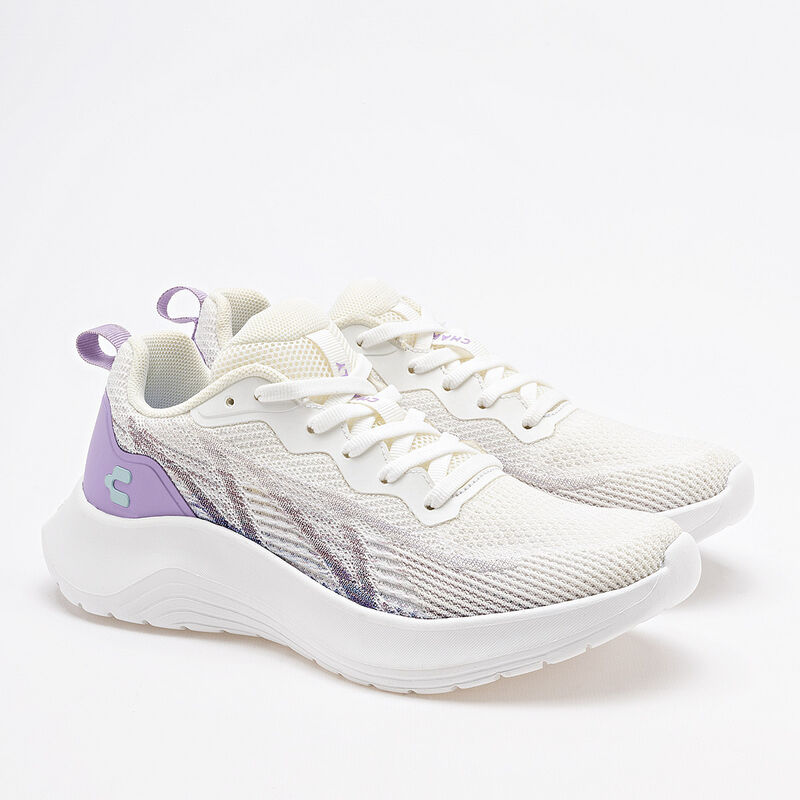 Charly Tenis deportivo para mujer blanco lila, ... image number null