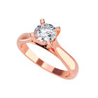 Anillo de Compromiso en Oro Amarillo 14K con Circonia -  Talla:9.5/ M1211-14Y-CZ-95