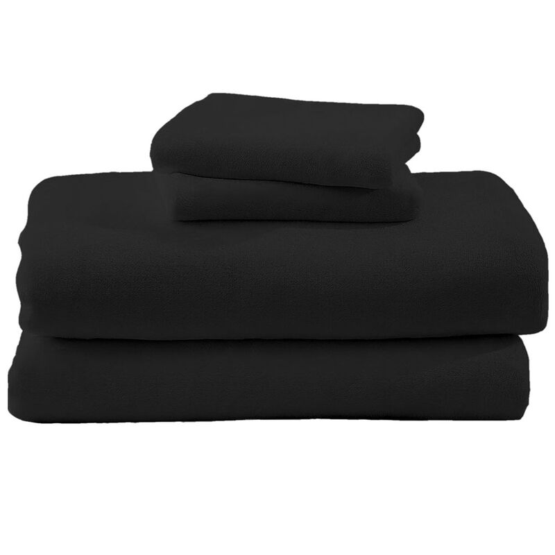 Juego de S&aacute;banas Polar Matrimonial Negro T&eacute;rmic... image number null