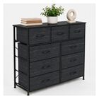 Comoda Cajonera 9 Cajones Tela Marco Acero Organizador Gris Houzer