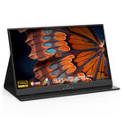 Monitor Portátil Full HD 15.6” para Laptop, Celular y Consola Akane Negro 84428