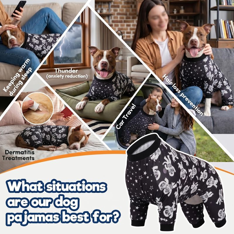 Pijamas Para Perro Lovinpet Grande Con Estampad... image number null