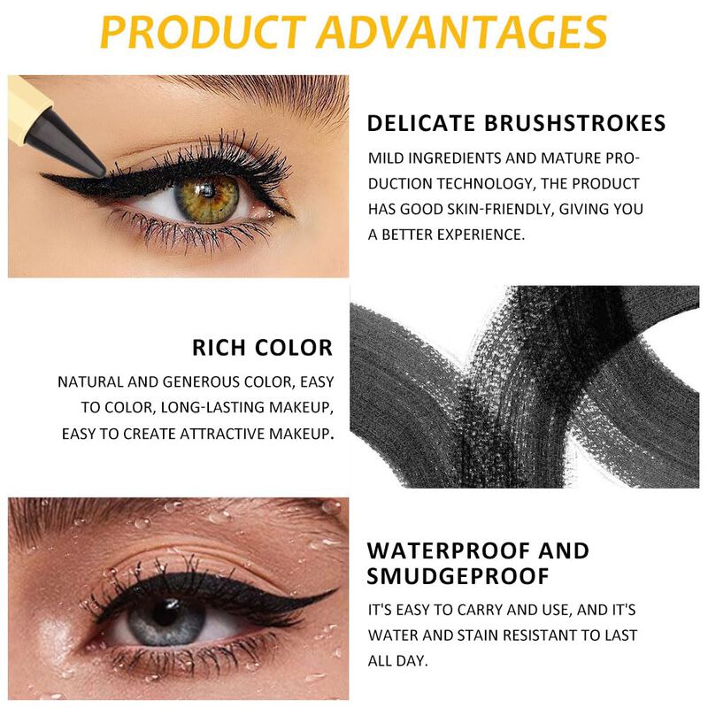 L&aacute;piz Delineador De Ojos En Gel Kaely Black, Im... image number null