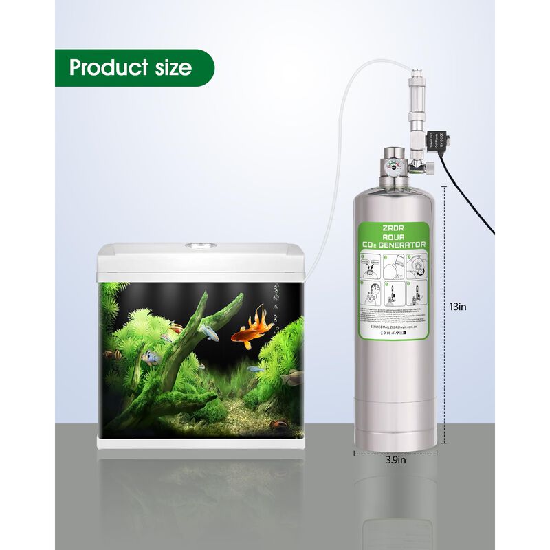 Sistema de CO2 ZRDR de 2L con Man&oacute;metro y V&aacute;lvu... image number null