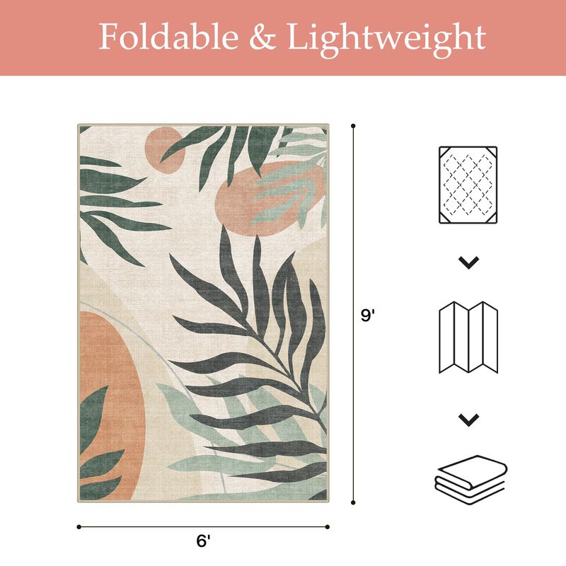 Alfombra Genimo 183 cm &times; 274 cm Lavable Beige O... image number null