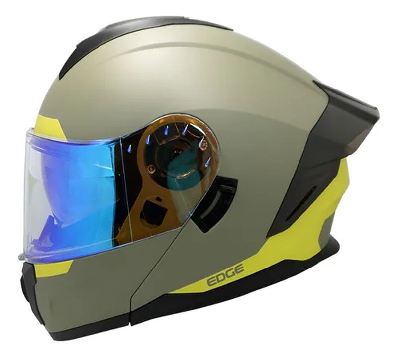 CASCO PARA MOTO VERDE ABATIBLE EDGE DOT/ECE LUZ... image number null
