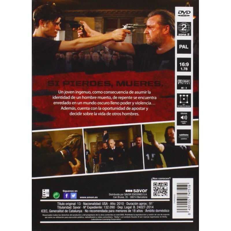 13 Pel&iacute;cula [DVD] image number null