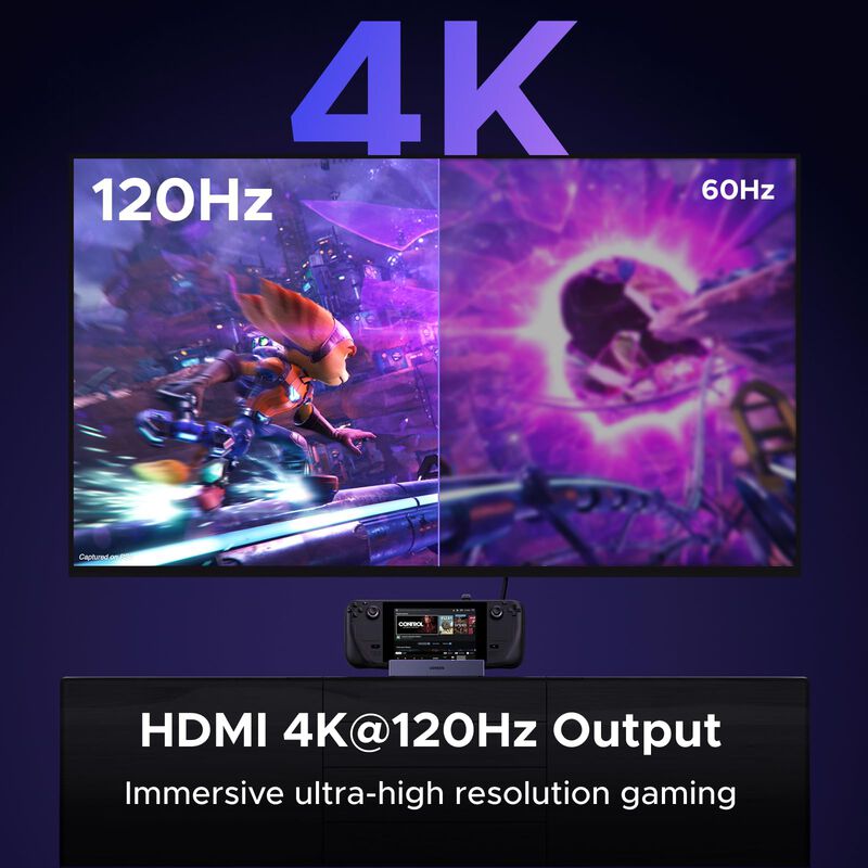 Base Ugreen Steam Deck 6 En 1, 4k, 120 Hz, Hdmi... image number null