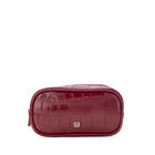 Cosmetiquera Cierre Sencillo Chica Look Animal Skin Color Rojo