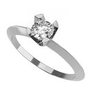 Anillo de Compromiso en Oro Blanco 14K con Circonia -  Talla:8/ FJ711-14W-CZ-8