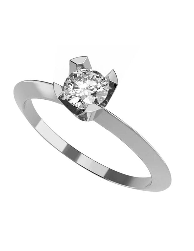 Anillo de Compromiso de 14K con Diamante de Lab... image number null