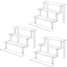 Organizador De Perfumes Winkine, Elevadores Acr&iacute;licos Transparentes, Paquete De 3