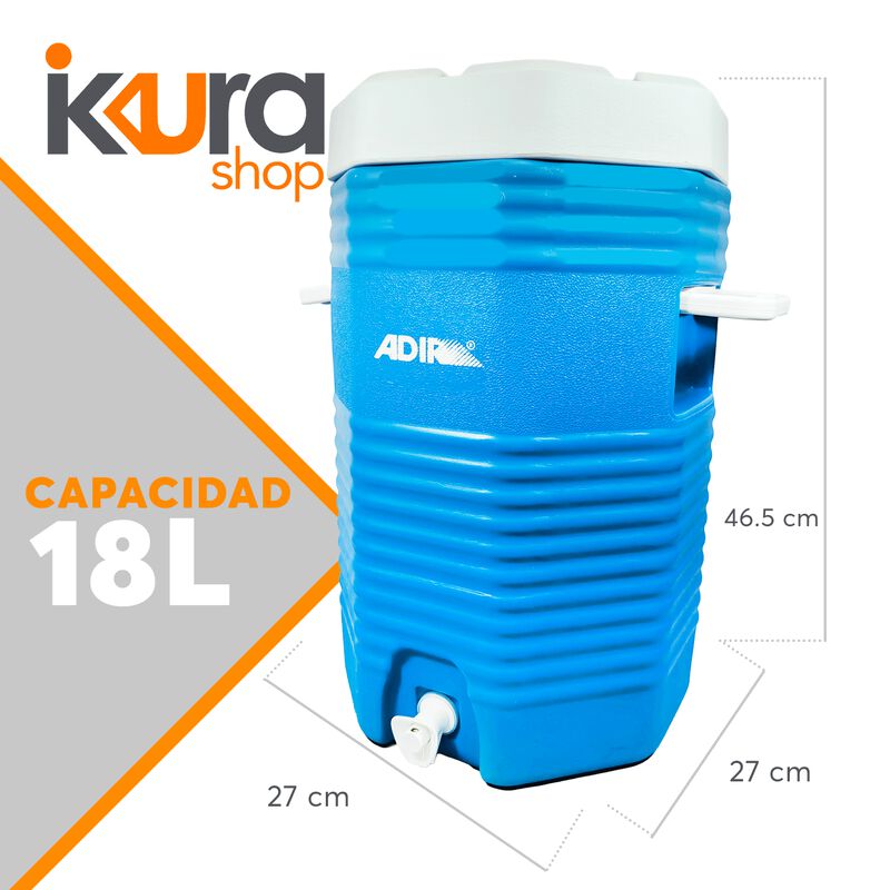Termo 5 Galones Con Grifo 18L Azul 12121 image number null