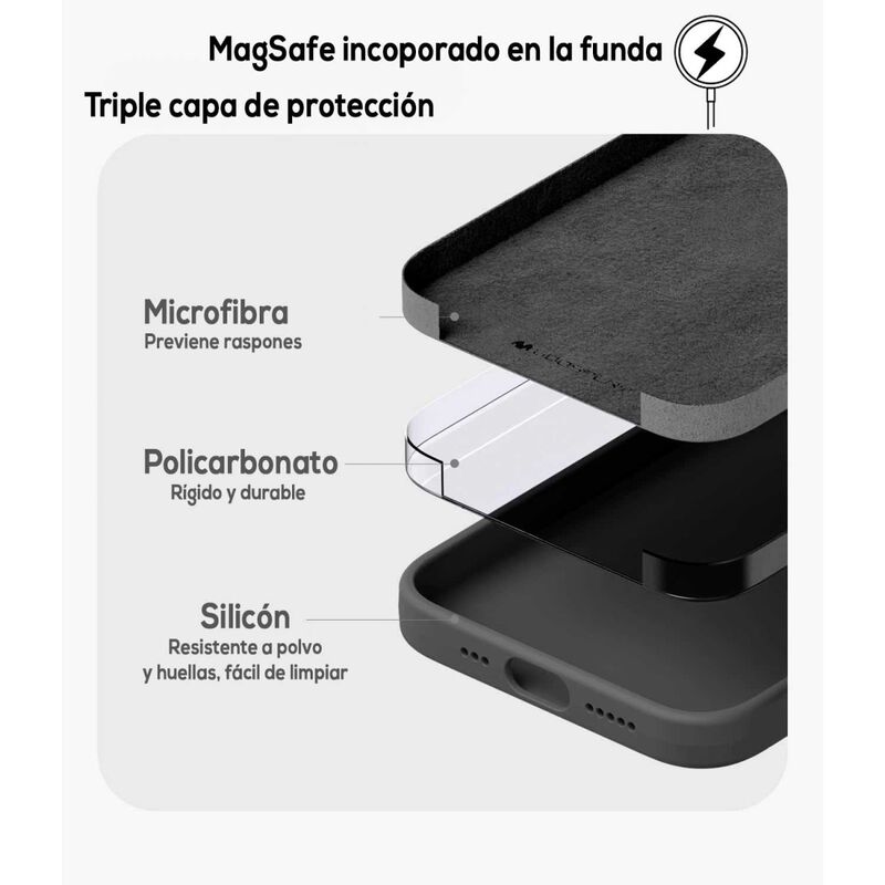 Funda Mercury Goospery Mags Soft Case Para Ipho... image number null