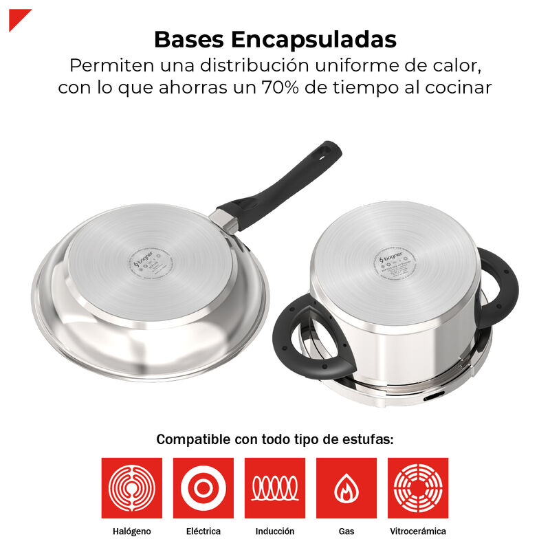 BOGNER Set de Cocina en Acero Inoxidable 304: O... image number null