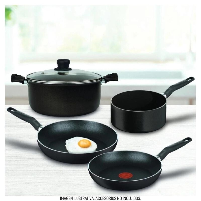 Bateria De Cocina T-fal 390900 5 Piezas Alumini... image number null