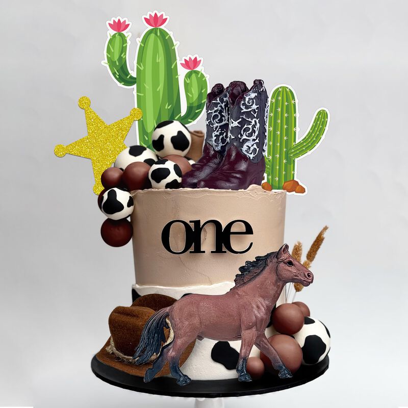 Gorro De Vaquero Keeparty De Cake Toppers, 34 U... image number null