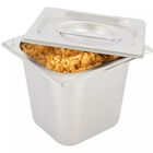 Inserto acero inoxidable 1/6 6cm con tapa Shorbull