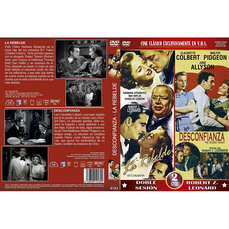 La Rebelde  Desconfianza Dvd Doble B.f.'s Daugh... image number null