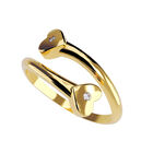 Anillo de Compromiso en Oro Amarillo 14K con Circonia -  Talla:6.5/ FJ719-14Y-CZ-65