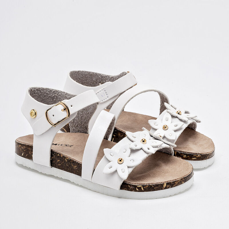 Moramora Sandalia para ni&ntilde;a blanco image number null