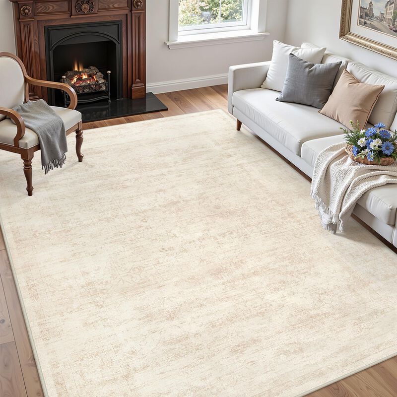 Alfombra Luxturiy 244 cm x 244 cm Beige Lavable... image number null