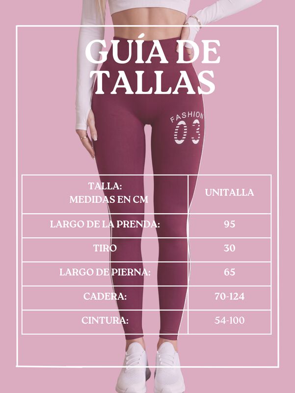 Leggings Push Up De Cintura Alta Lic-0212 Negro... image number null
