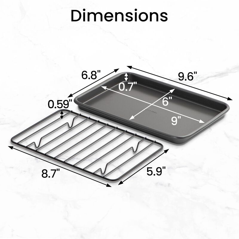 Bandejas para Hornear Goodcook 23x15 cm Gris An... image number null