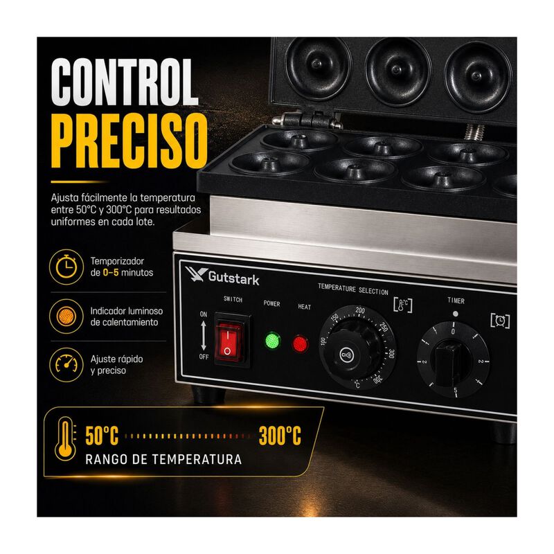 Maquina Donas 12p Industrial Comercial Temperat... image number null