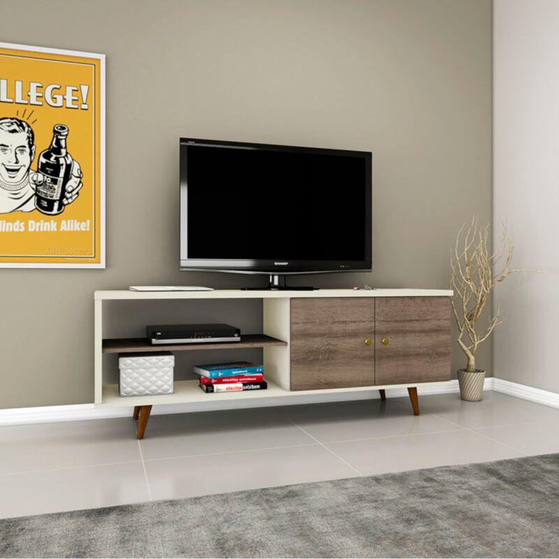 Mueble para TV Bertolini RT3108 Off White Rusti... image number null