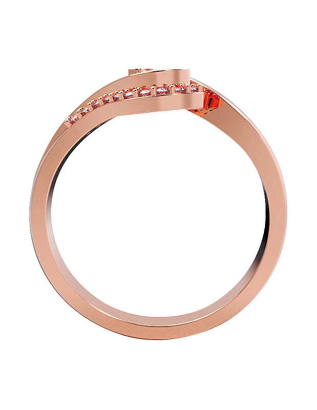 Anillo de Compromiso en Oro de 10K con Circonia... image number null