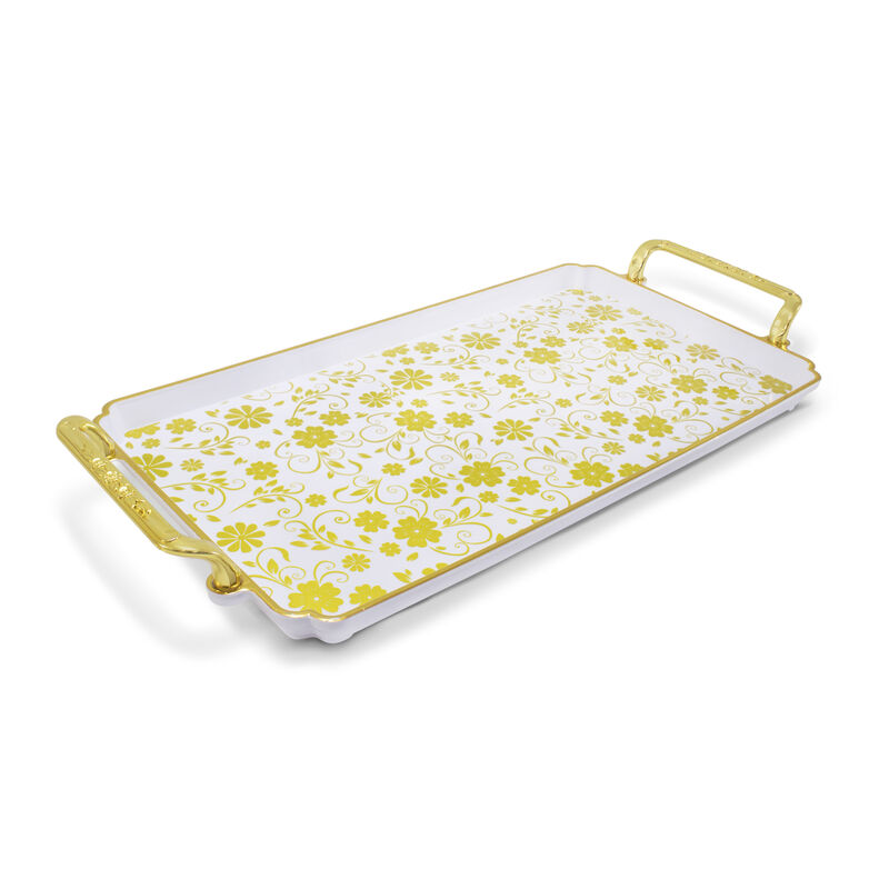 Charola Decorativa Rectangular Con Asas, Bandej... image number null