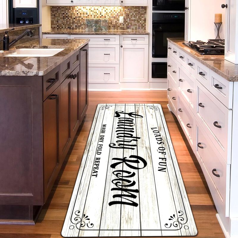 Alfombra Zoke 51x120 Cm Blanca Antideslizante E... image number null