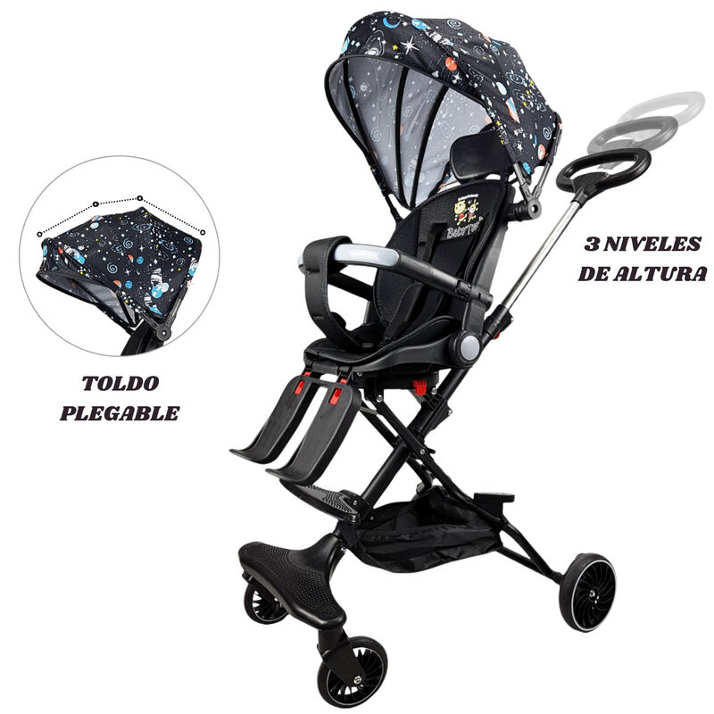 Carriola Para Beb&eacute; Giratoria,frenos,plegable Y ... image number null