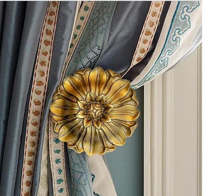 Soportes Para Cortinas Loptg Estilo Vintage Dor... image number null