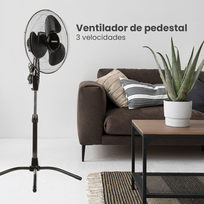 Ventilador de Pedestal De 16 pulgadas Con 3 Vel... image number null