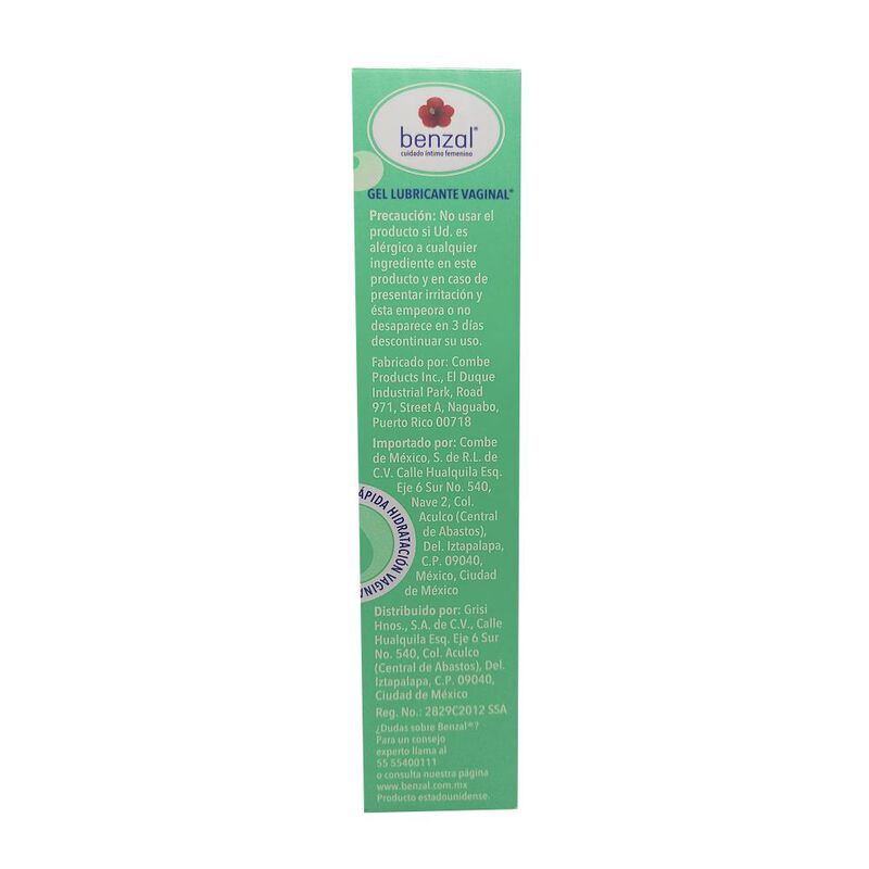 Benzal Lubricante 12.5/3.92/2/0.08% 30 Gramos image number null