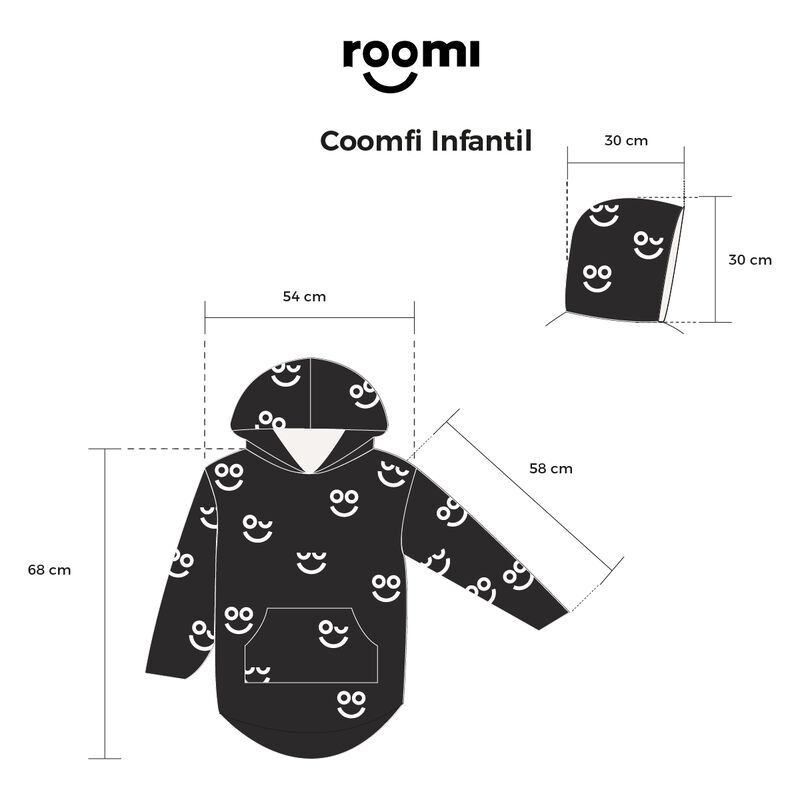 Pijama Infantil Unitalla Sudadera Cobija Roomi ... image number null
