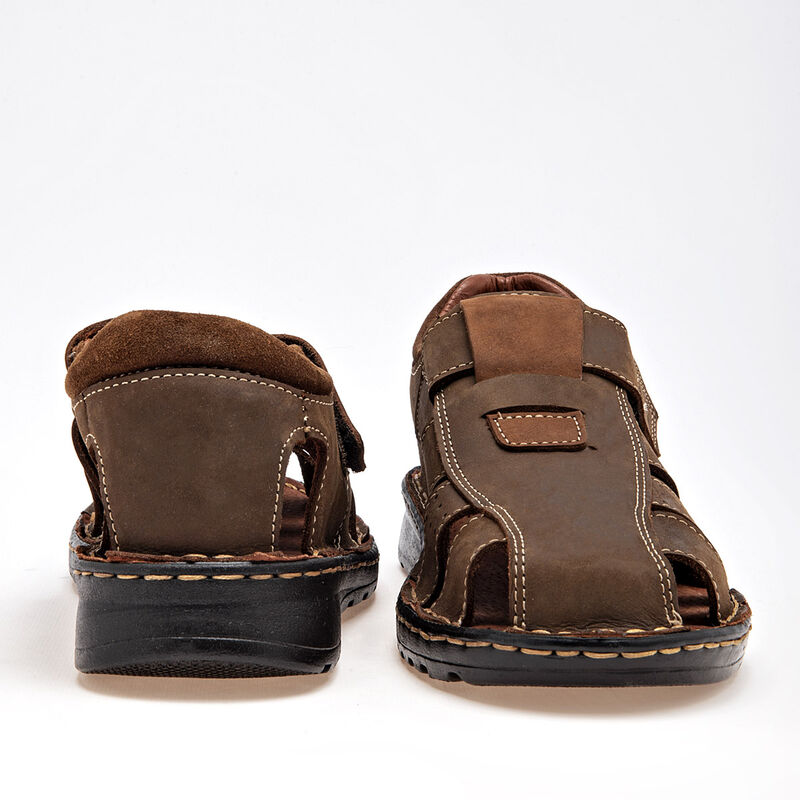 Moel Sandalia Piel Para Hombre Caf&eacute; Cod 121335-... image number null