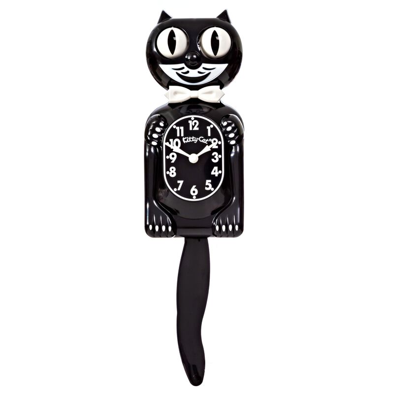 Kit De Reloj De Pared Cat Klock Classic Negro-p... image number null