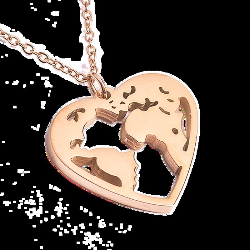Collar Mujer Coraz&oacute;n Acero Inoxidable, Regalos ... image number null